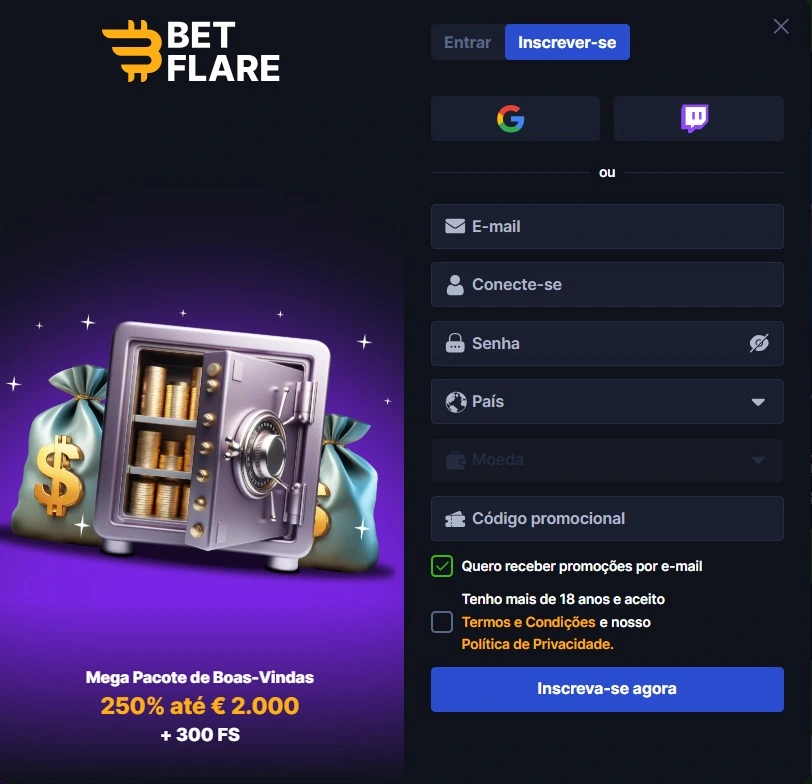 betflare casino login