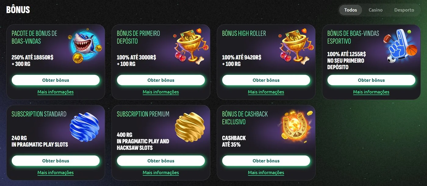 Hexabet bonus registo
