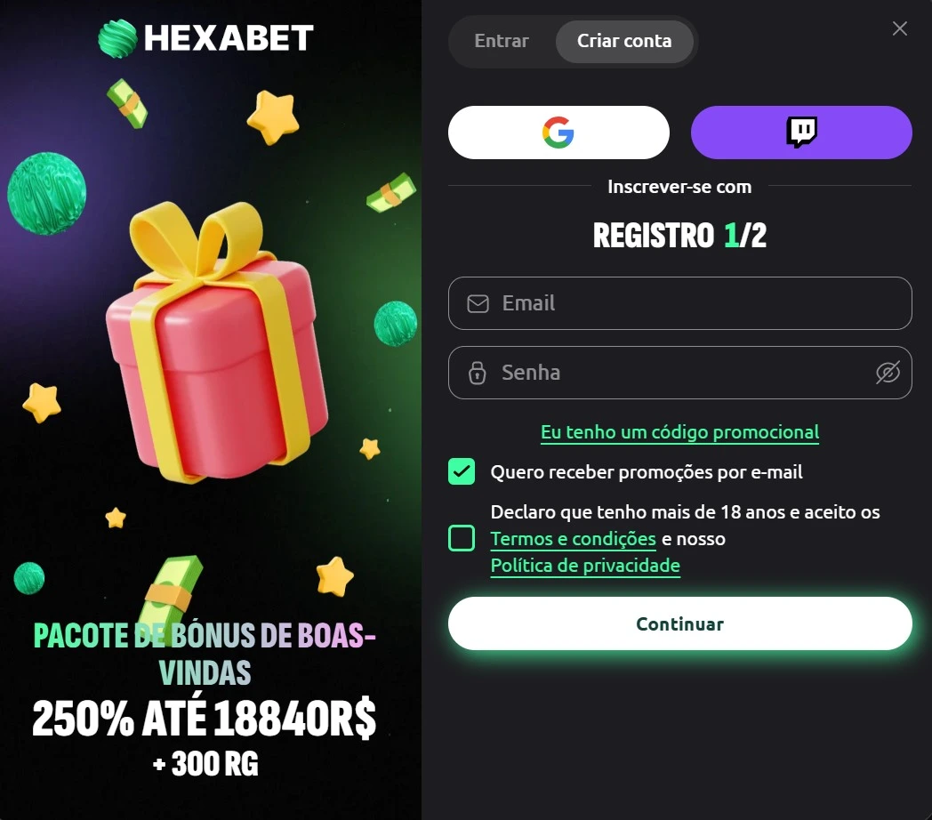 Hexabet login
