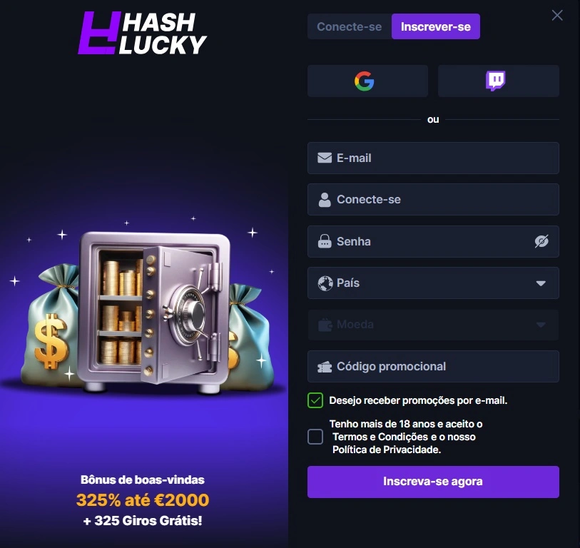 casino HashLucky login
