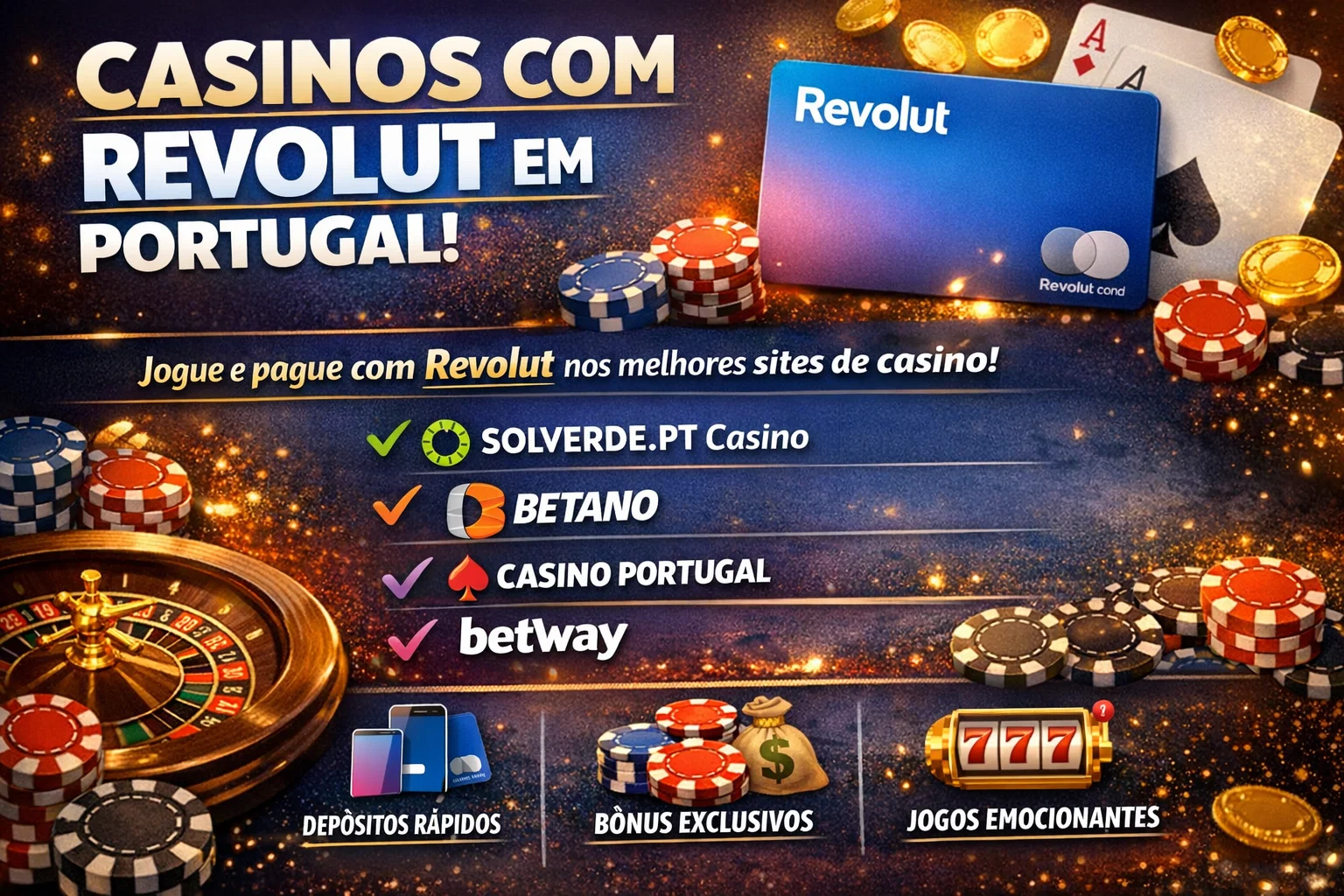 Casinos com Revolut em Portugal